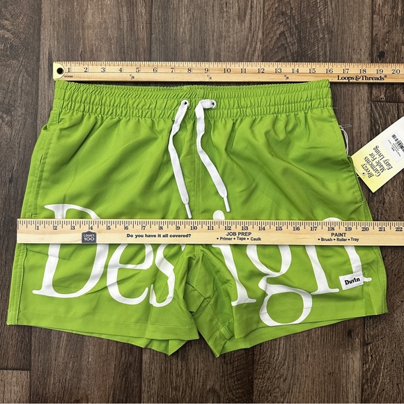 Duvin Design Swim Shorts Cactus Lined Light Green Men’s Size M - Picture 9 of 11
